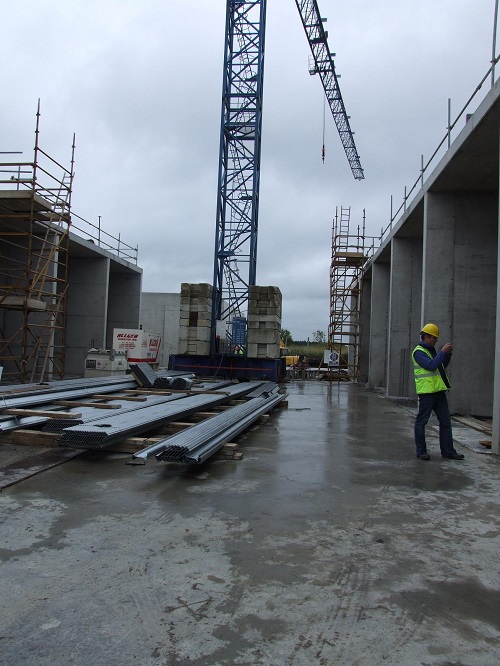 Bord na Mona Crane on floor Bord na Mona Crane on floor